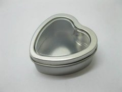 12 Heart Sliver Metal Tin Candy Box Wedding Favor