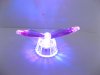 4Pcs Led Light Purple Crystal Butterfly Figurines