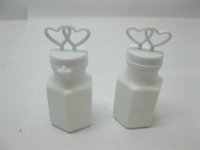 24 Bottles Double Heart on Top Bubble Wedding Favor