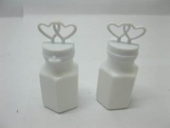 24 Bottles Double Heart on Top Bubble Wedding Favor