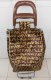 1X New Brown Letters Convenient Shopping Trolley Bag