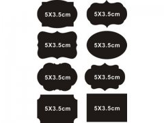 80Pcs Chalkboard Blackboard Stickers Labels For Jar Candy Buffet 80Pcs Chalkboard Blackboard Stickers Labels For Jar Candy Buffet