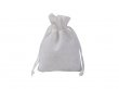 50 Plain White Hemp Drawstring Jewelry Gift Pouches 14x10cm