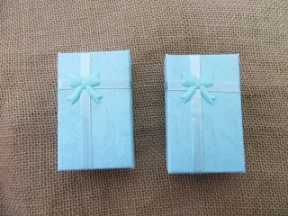 12 Blue Necklace Bracelet Rings Jewellery Display Cases Gift Box