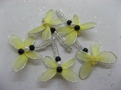100 Yellow Fairy Dragonfly Jewellery Charms Pendants 100 Yellow Fairy Dragonfly Jewellery Charms Pendants