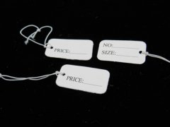 1000 Price Tags /Labels Tie-on White String ot52 1000 Price Tags /Labels Tie-on White String ot52