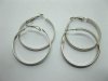 60 Pairs Assorted Metal Hoop Earring-2 Designs