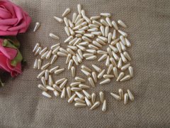 250g (615Pcs) Champagne Teardrop Simulate Pearl Beads Loose Bead