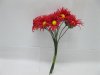 12BundleX12Pcs Craft Scrapbooking Wedding Red Chrysanthemum