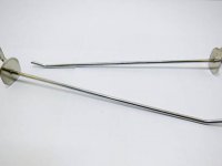 20 Metal Apple Pegboard Mesh Hooks 19.5cm long
