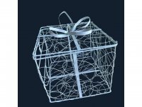 1XPresent Box Wedding Wishing Well Card Keeper Bird Cage 24x24cm