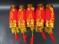 5Pcs Red Decorative Chinese Palace Lanterns Tassels 18cm