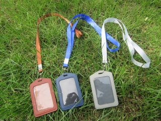 3Pcs Leather Vertical Certificate Identity Card Holder