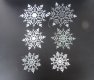 36Pkts Christmas Snowflake Hanging Ornament Decoration
