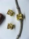 10 Gold Plated Butterfly European Stopper Beads Clips pa-c21