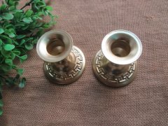 1Pc Ins Minimalist Candlestick Gold Pillar Meander Pattern 1Pc Ins Minimalist Candlestick Gold Pillar Meander Pattern