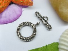 50sets Metal Circle Toggle Clasp yw-ac-tc75