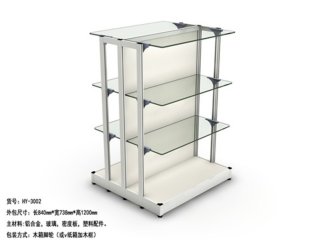 1X Glass Display Showcase Cabinet 84x73.8x120cm