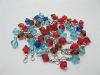 1000 Bicone Beads Pendants Jewelery Finding Mixed Colour