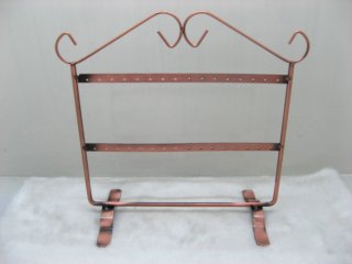 1Pc Copper 2-Tiers or 1-Tier Jewelry Earring Display Racks Holde