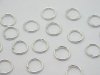 9000Pcs 6mm Shiny Silver Plated Jumprings Jewelry Finding
