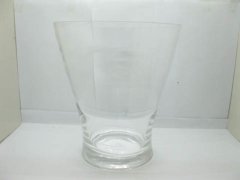 4Pcs Wedding Clear Glass Wide Top Flower Vase 26.5cm high