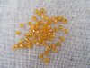 1200Pcs Orange Faceted Bicone Beads Jewellery Finding 8x8mm
