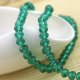 10Strand x 68Pcs Green Rondelle Faceted Crystal Beads 8mm