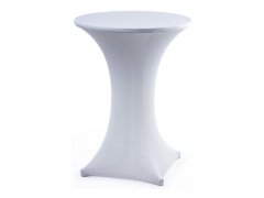 1Pc White Cocktail Table Covers Stretch Dry Bar Spandex Cloth We