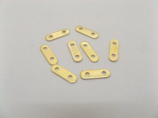 1000 Golden Spacer Bars 2 Hole 11mm Connector Jewellery Finding