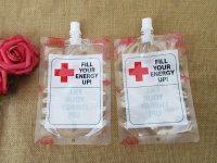 6Packs x 4Pcs Funny Novelty Drink Bag Fill Your Energy Up Hallow