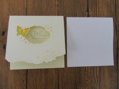 10Pcs New White Wedding Invitation Butterfly On 10Pcs New White Wedding Invitation Butterfly On