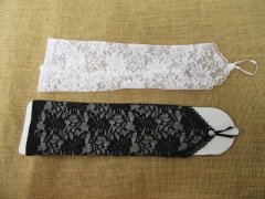 5Pairs New Long Wedding Lace Fingerless Bridal Gloves Mixed