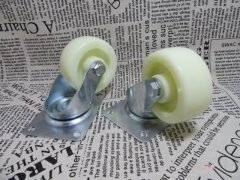 4X New White Swivel Castor Wheels 3"