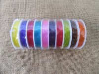 10Rolls x 10M Stretch Elastic Beading Wire Jewelry Supply 0.8mm