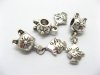 50 Silver Charms Fit European Beads with Fish ac-sp447