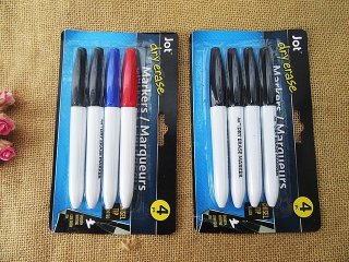 6x4Pcs Brilliant Permanent Marker Watercolor Pens Office Use (image for) 6x4Pcs Brilliant Permanent Marker Watercolor Pens Office Use