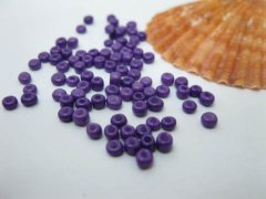 (image for) 1Bags X 30000Pcs Opaque Glass Seed Beads 2mm Purple