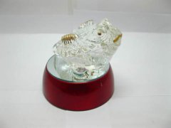 (image for) 1Pc Lead Crystal Frog Toad Ornament Figurines