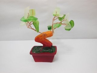 8Pcs Treasure Gemstone Feng Shui Money Trees Green Cra195