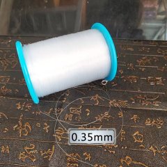 (image for) 800M Clear Nylon Fishing Line Jewelry Cord 0.35mm - No Elastic