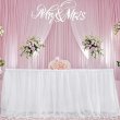 1Pc Gauze Tutu Skirt Table Cover Rectangular Protector Cover White 4.23m/14FT Long (image for) 1Pc Gauze Tutu Skirt Table Cover Rectangular Protector Cover White 4.23m/14FT Long