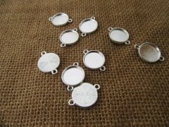25Pcs Glue On Round Bracelet Connector Blanks Base Jewelry 25Pcs Glue On Round Bracelet Connector Blanks Base Jewelry