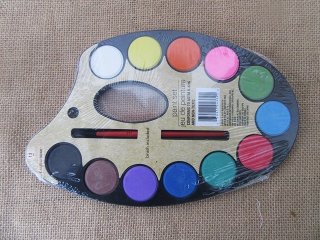 12Sets Painting Set Painting Kit Kidney-Shaped Painting Kit 12