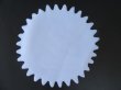 (image for) 100 White Scalloped Edge Tulle Round Circles Wedding Favor