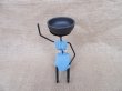 10 Modern Beauty Lady Candleholder with Blue Dress Candle Holder