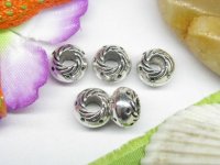 50pcs Metal Circle Beads yw-ac-mb84