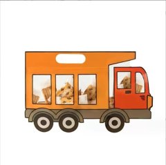 (image for) 5x10Pcs Firetruck Shape Candy Cookie Bags Kid Birthday Party Gift Zipper Bags