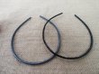 (image for) 1Pack x 2Pcs Black Grey Thin Headbands Hair Clips 5mm