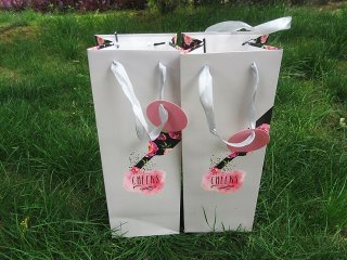 6Pcs Unqiue Flower Design Wine Gift Bag Shopping Bag (image for) 6Pcs Unqiue Flower Design Wine Gift Bag Shopping Bag